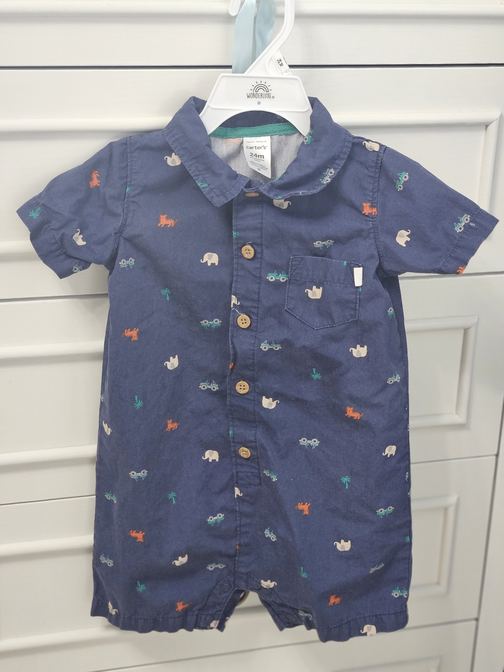 Carter's 24m Navy Baby Boy Romper